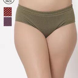 Floret Women Pack Of 3 Assorted Basic Briefs-image-72