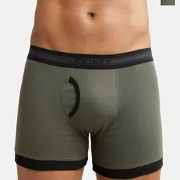 Jockey Men Pack Of 2 Solid Pure Cotton Boxer Style Briefs-25