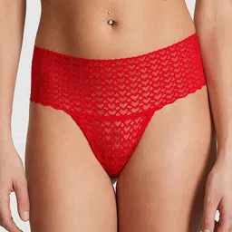 Victoria's Secret PINK Wink Self Design Wide-Waist Thongs Briefs-image-22