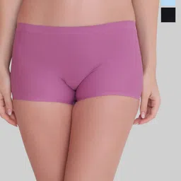 PLUMBURY Pack Of 3 Seamless Boy Shorts Briefs-image-50