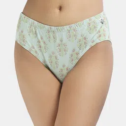 Wear Equal Women Lime Green Coloured Printed Cotton Bikini Briefs-picture-25