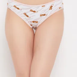 Clovia Women Animal Print Low-Waist Cotton Bikini Briefs PN3380J22XXL-picture-33