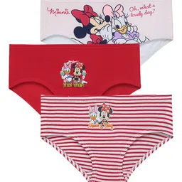 Bodycare Kids Girls Pack Of 3 Assorted Cotton Hipster Briefs-33