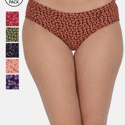 Leading Lady Women Pack Of 6 Pure Cotton Hipster Briefs-image-15