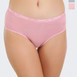 POOJA RAGENEE Pack Of 3 Ribbed Hipster Briefs-image-80