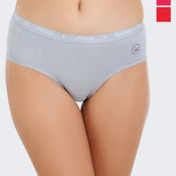 POOJA RAGENEE Pack Of 3 Ribbed Hipster Briefs-image-30