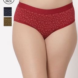 Floret Women Pack Of 3 Assorted Hipster Briefs-image-10