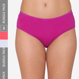 GROVERSONS Paris Beauty Women Pack Of 3 Assorted Hipster Briefs-image-75