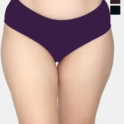 MAROON Pack of 3 Printed Anti Bacterial Hipster Briefs-picture-13