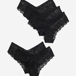 H&M Women 5-Pack Lace Hipster Briefs-image-55