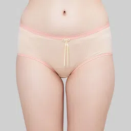 PLUMBURY Pack Of 3 Full Coverage Cotton Hipster Briefs image 3