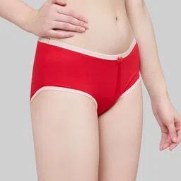 PLUMBURY Pack Of 3 Full Coverage Cotton Hipster Briefs image 5