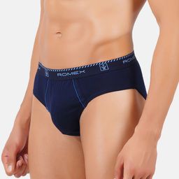 Ramraj Men Pack Of 4 Assorted Solid cotton Basic Briefs image 3