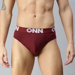 ONN Men Pack Of 5 Assorted Cotton Basic Briefs image 2
