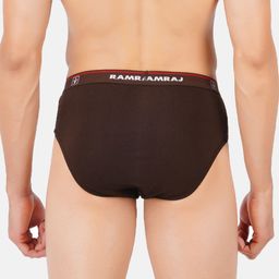 Ramraj Men Pack Of 4 Assorted Pure Cotton Basic Briefs image 4