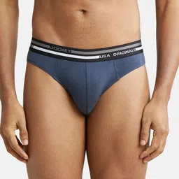 Jockey Men Super Combed Cotton Ultra-Soft Waistband Basic Briefs US49-0105-GRPHT-picture-15