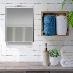Saffire White Bathroom Accessories Storage & Bathroom Mirror-image-50
