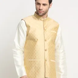 Polka Print Men Waistcoat-image-42