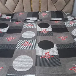 280 TC Cotton King Printed Flat Bedsheet-image-44