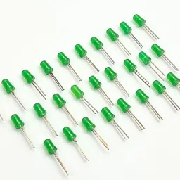 Green LED 5mm | Pack of 100 | Diffused LEDs | 3–5V | DIY Projects | Electronic Components Electronic Hobby Kit-33