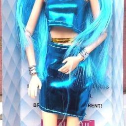 Pretty Blue Foldable Party Doll for all PRINCESS-7
