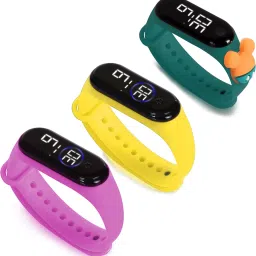 HYPERLEX 3 COMBO Stylish Digital LED Bracelet Band Wrist Watch for Kids, Boys & Men-image-37