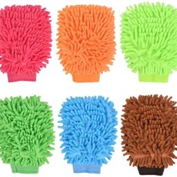 Microfiber Vehicle Washing Washing Mitt Hand Glove-image-15