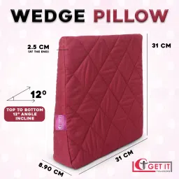 Mutli Purpose Wedge Pillow, Removable cover with Zip Breastfeeding Pillow-image-78