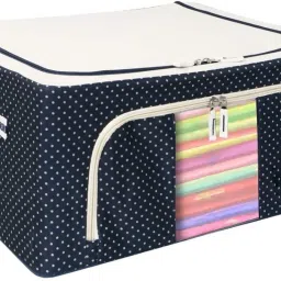 E Solutions WARDROBE ORGANISER/STORAGE BOX-585 (24LITERS) Poly-canvas Laundry Bag-picture-12