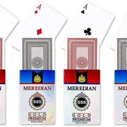 Meredian 555 Gold Premium Plastic Coated Paper Playing Cards (Set of 4)-image-74