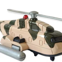 Super Army Helicopter For Kids, Pull Back Action [Multicolor-42