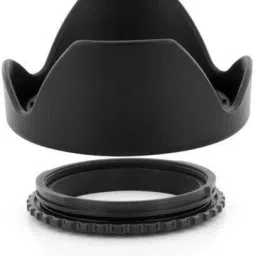 MILLETS 52mm Reversible Flower-type Lens Hood for DSLR Cameras 18-55mm AF-S lens Lens Hood-0