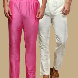 Pack of 2 Mens Solid Viscose blend Pyjama with adjustable waistband and Side Pockets Men Pyjama-image-49
