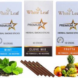 Premium Herbal Smokes Cigarettes - Mint, Clove & Frutta Smoke (30 Sticks) Smoking Cessations-image-17