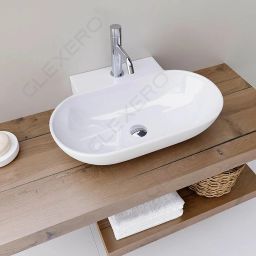 Premium Quality Super White Wall Mounted And Table Top Basin Combo Mac Counter Top-image-15