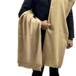 Zaria Fabs Wool Solid Men Shawl-image-3