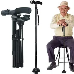 Aluminium Alloy Handle Dependable Professional LED Light Folding Walking Stick Walking Stick-picture-20