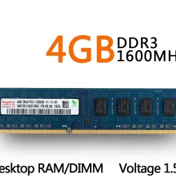 Hynix 1600/12800 DDR3 4 GB (Dual Channel) PC DRAM (HMT351U6CFR8C-H9 AA , DDR3 1600MHZ , 2RX8 4GB) image 2