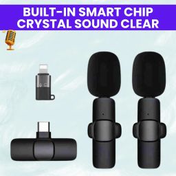 K9Dual Wireless Microphone Plug& Bluetooth Collar Mic forLive Stream/YoutubeA193 Microphone-image-74