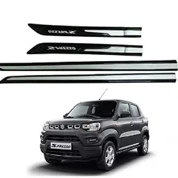 Car Door Side Chrome line Beading for Maruti Suzuki Nexa S-Presso Set of 4 (5M) Car Beading Roll For Door-0