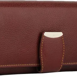 Women Casual Maroon Genuine Leather Wallet - Regular Size-image-38