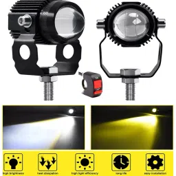 Driving White Yellow Spotlight OffRoad With Canbox With Fan Fog Lamp Motorbike, Car LED (12 V, 60 W)-24