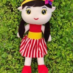 Cute Huggable Beautiful Sofia Doll Stuffed Soft Toy for kids/Girls/BIRTHDAY GIFT - 40 cm (Red)- 40 cm-image-3
