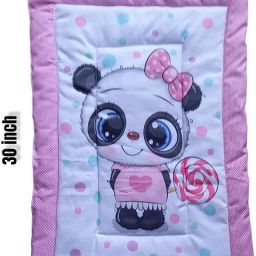 Pink Doll Design Printed Baby Bed Set Standard Godari Bed sheet-image-65