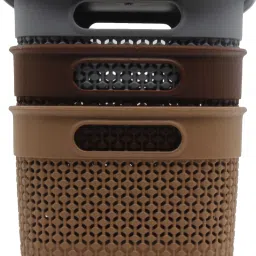 Plastic Multipurpose Small Pack of 1 Multicolor Storage Baskets for Home/Office Storage Basket-image-26