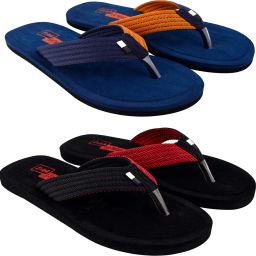 Mens Comfortable Trending And Stylish Multicolor Embozing Flipflop (Pack Of 2) Men Slippers-picture-12