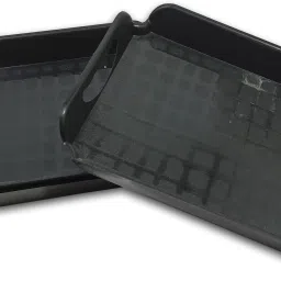 Small Serving Tray Set of 6-Unbreakable Plastic/Polypropylene Tray Set Tray Serving Set-image-73
