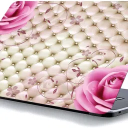 qth FLORAL LAP-3184 VINYL Reusable Laptop Skin Compatible for 15.6 inch-image-51