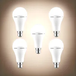 Surya (Emergency Bulb) 12W Rechargeable LED (Emergency Light) (Pack of 5) KM98 4 hrs Bulb Emergency Light-image-84