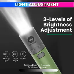 amicivision Lightweight Mini Rechargeable Torch – 3W LED Flashlight with 3 Modes Torch image 2